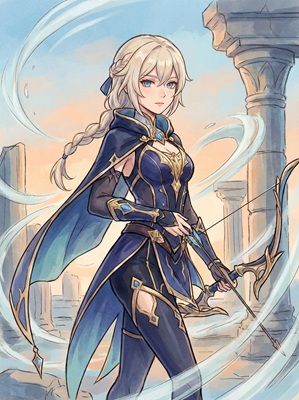 Chasca Genshin Impact Character Art